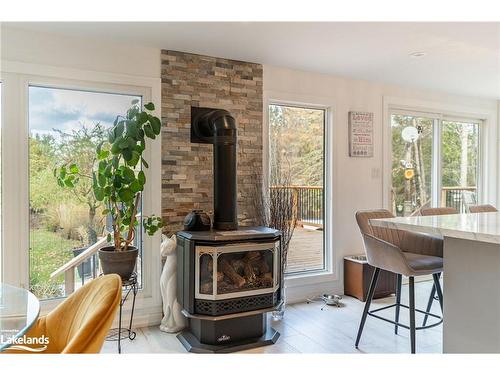 1086 Providence Drive, Algonquin Highlands, ON - Indoor With Fireplace