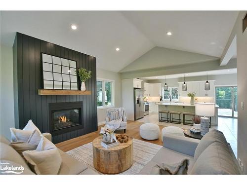 26 Trails End, Collingwood, ON - Indoor Photo Showing Living Room With Fireplace