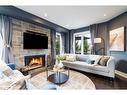 21 Robertson Street, Collingwood, ON  - Indoor Photo Showing Living Room With Fireplace 