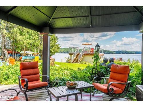 1169 Crooked House Road, Minden Hills, ON - Outdoor With Body Of Water With Deck Patio Veranda With Exterior