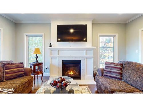 393 Tiny Beaches Road S, Tiny, ON - Indoor Photo Showing Living Room With Fireplace