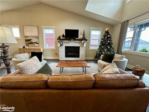 10 Woodstream Drive, Huntsville, ON - Indoor Photo Showing Living Room With Fireplace