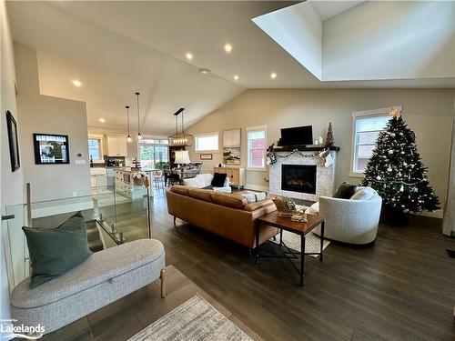 10 Woodstream Drive, Huntsville, ON - Indoor Photo Showing Living Room With Fireplace