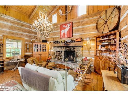 123 Happy Valley Road, The Blue Mountains, ON - Indoor Photo Showing Living Room With Fireplace