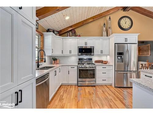 47 Blackburn Avenue, Nottawa, ON - Indoor Photo Showing Kitchen With Stainless Steel Kitchen With Double Sink