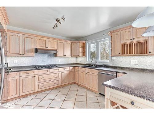 4228 Hogback Road, Glencairn, ON - Indoor Photo Showing Kitchen With Double Sink