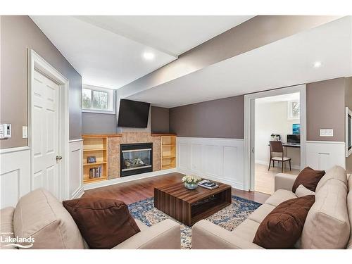 4228 Hogback Road, Glencairn, ON - Indoor Photo Showing Living Room With Fireplace