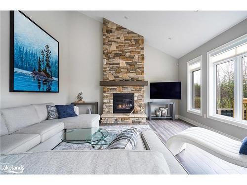 38 Carpenter Street, Collingwood, ON - Indoor Photo Showing Living Room With Fireplace