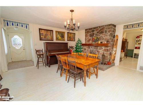 67 Maple Street, Victoria Harbour, ON - Indoor Photo Showing Dining Room With Fireplace