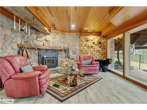 2983 Whelan Way, Washago, ON - Indoor Photo Showing Living Room With Fireplace