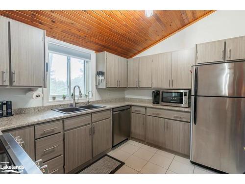 1012 Parasol Drive, Algonquin Highlands, ON - Indoor Photo Showing Kitchen With Double Sink