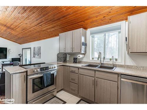 1012 Parasol Drive, Algonquin Highlands, ON - Indoor Photo Showing Kitchen With Double Sink