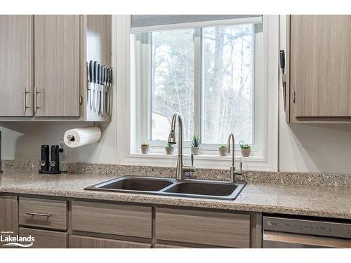 1012 Parasol Drive, Algonquin Highlands, ON - Indoor Photo Showing Kitchen With Double Sink