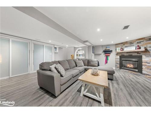 261 Castle Road, Midland, ON - Indoor Photo Showing Other Room With Fireplace