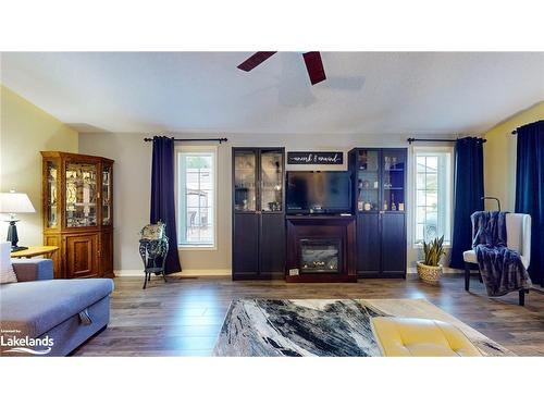 69 St James Place, Wasaga Beach, ON - Indoor Photo Showing Living Room With Fireplace