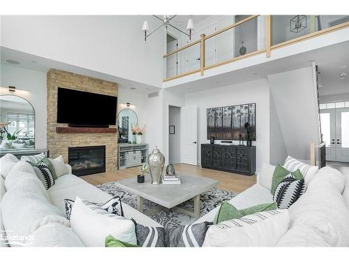 103 Springside Crescent, The Blue Mountains, ON - Indoor Photo Showing Living Room With Fireplace