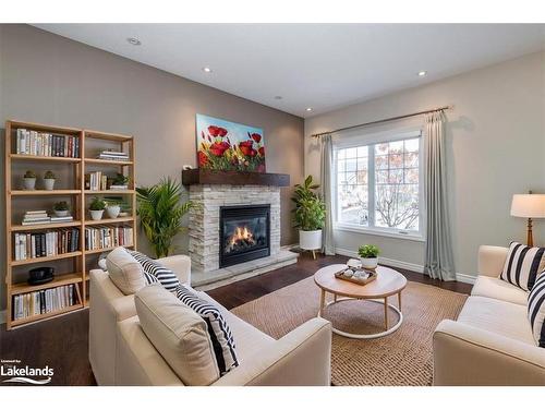 6 Bay Moorings Boulevard, Penetanguishene, ON - Indoor Photo Showing Living Room With Fireplace