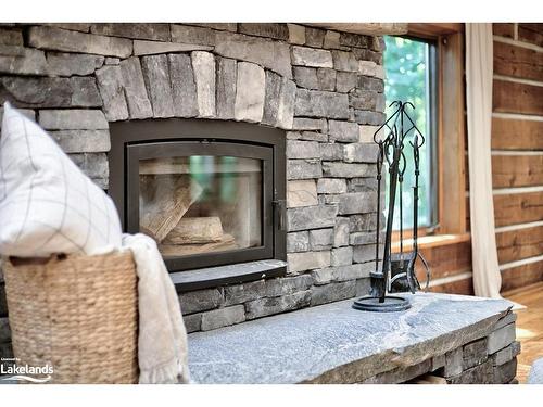 245596 22 Side Road, Meaford, ON - Indoor Photo Showing Living Room With Fireplace