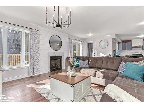 141 Old Highway #26, Meaford, ON - Indoor Photo Showing Living Room With Fireplace