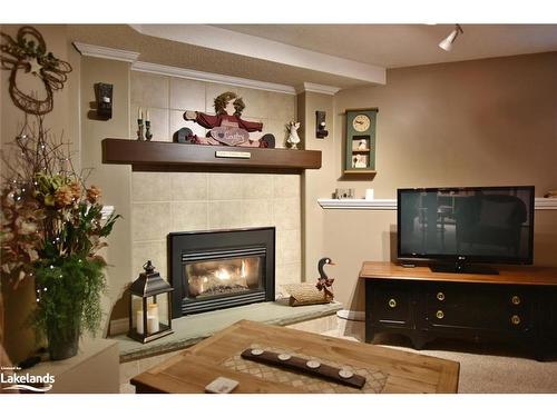 97 Glen Eton Road, Wasaga Beach, ON - Indoor Photo Showing Living Room With Fireplace