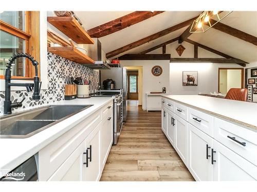 449 Mertz Corner Rd, Tiny, ON - Indoor Photo Showing Kitchen With Double Sink