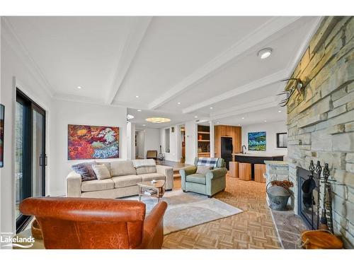 6398 Second Line, Fergus, ON - Indoor Photo Showing Living Room With Fireplace