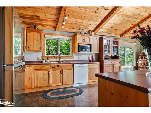 48 Fred Dubie Road E, Parry Sound, ON - Indoor Photo Showing Kitchen With Double Sink