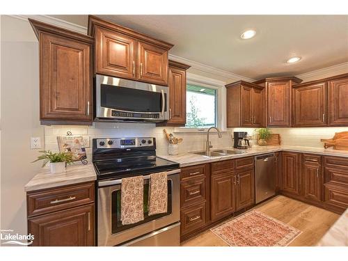 4693 Daniel Street, Ramara, ON - Indoor Photo Showing Kitchen With Double Sink