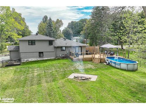 4693 Daniel Street, Ramara, ON - Outdoor With Above Ground Pool With Backyard