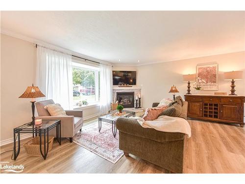 4693 Daniel Street, Ramara, ON - Indoor Photo Showing Living Room With Fireplace