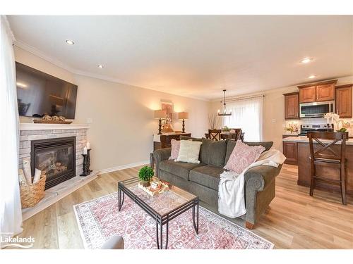 4693 Daniel Street, Ramara, ON - Indoor Photo Showing Living Room With Fireplace