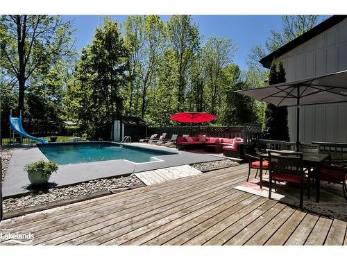 295 Eliza Street, Meaford, ON - Outdoor With In Ground Pool With Deck Patio Veranda