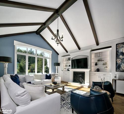 154 Landry Lane, Thornbury, ON - Indoor Photo Showing Living Room With Fireplace