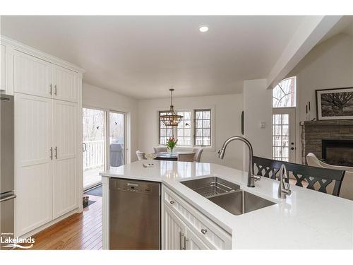 48 Estate Drive, Port Carling, ON - Indoor Photo Showing Kitchen With Double Sink