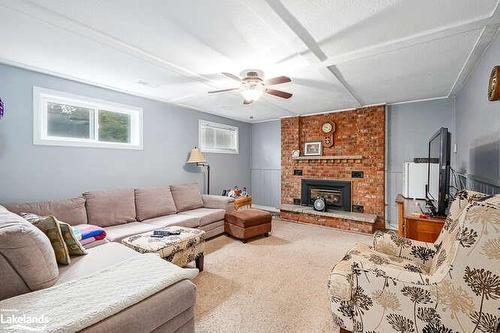 96 Lockhart Road, Collingwood, ON - Indoor Photo Showing Living Room With Fireplace