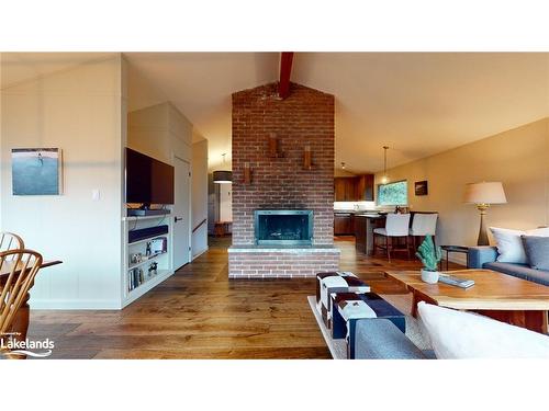 92 Main Road, Clearview, ON - Indoor Photo Showing Living Room With Fireplace