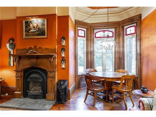 41 Main Street S, Bayfield, ON - Indoor Photo Showing Dining Room With Fireplace