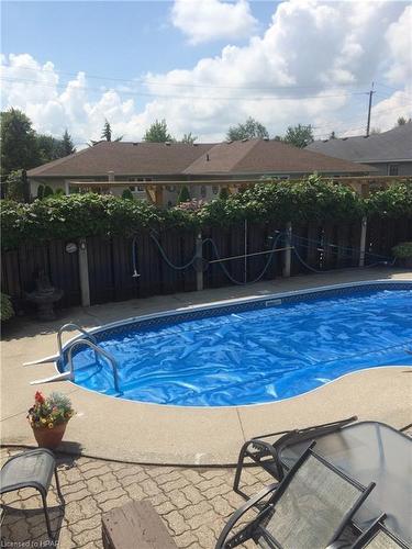 44 Albert Street, Mitchell, ON - Outdoor With In Ground Pool With Deck Patio Veranda With Backyard