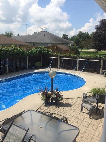 44 Albert Street, Mitchell, ON - Outdoor With In Ground Pool With Backyard