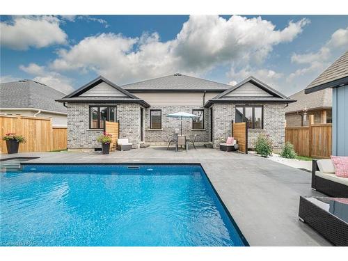 77 Reagan Street, Milverton, ON - Outdoor With In Ground Pool