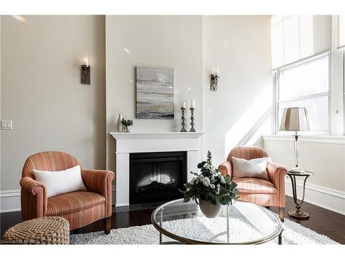 2F-189 Elizabeth Street, St. Marys, ON - Indoor Photo Showing Living Room With Fireplace