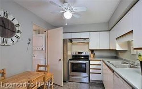 303-50 Campbell Court, Stratford, ON - Indoor Photo Showing Kitchen With Double Sink