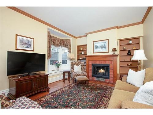 65 Elizabeth Street, Stratford, ON - Indoor Photo Showing Living Room With Fireplace
