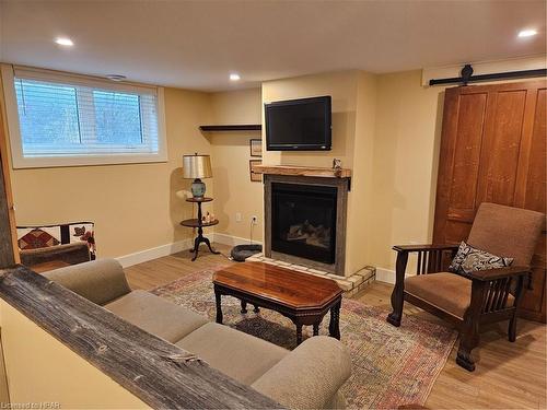 8 Bayfield Terrace, Bayfield, ON - Indoor Photo Showing Living Room With Fireplace