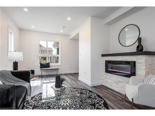 26 Trow Avenue, Stratford, ON - Indoor Photo Showing Living Room With Fireplace