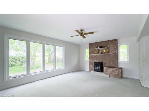 35541 Kitchigami Road, Central Huron, ON - Indoor Photo Showing Living Room With Fireplace