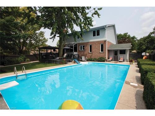 63 Crawford Street, Stratford, ON - Outdoor With In Ground Pool With Backyard With Exterior