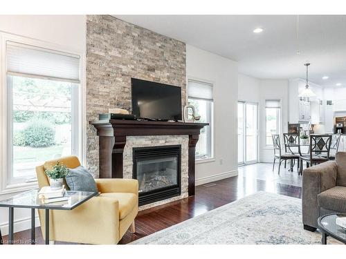 30 Vanevery Way, Stratford, ON - Indoor Photo Showing Living Room With Fireplace