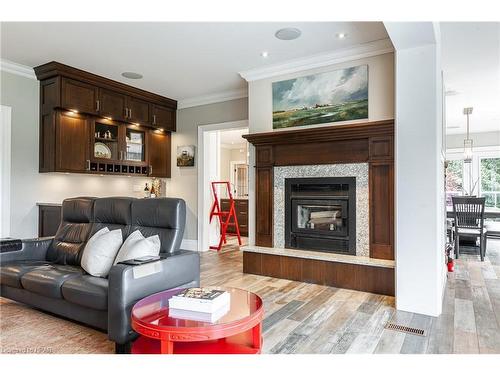 5585 Line 2, Perth South, ON - Indoor Photo Showing Living Room With Fireplace