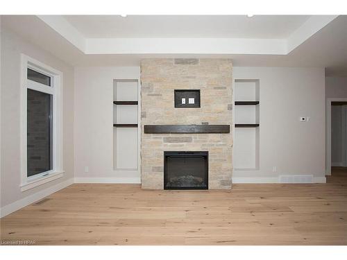 15 Kastner Street, Stratford, ON - Indoor Photo Showing Living Room With Fireplace